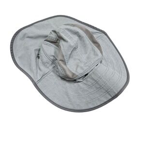 Sunday Afternoons Sun Hat UPF 50 Wide Brim Mesh Venting Adjustable Gray L